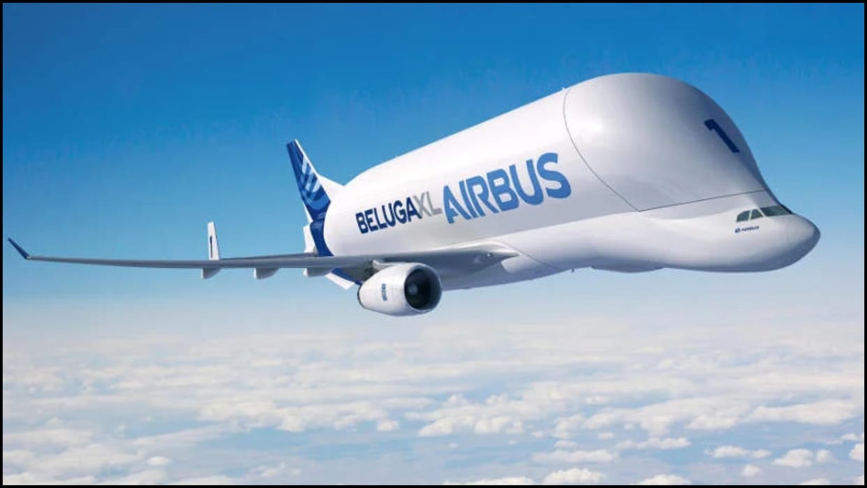 World largest cargo plane Beluga XL makes another landing at Kolkata airport news in hindi