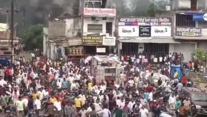 Chhattisgarh Huge uproar in Surajpur aggressive mob chased SDM Jagannath Verma