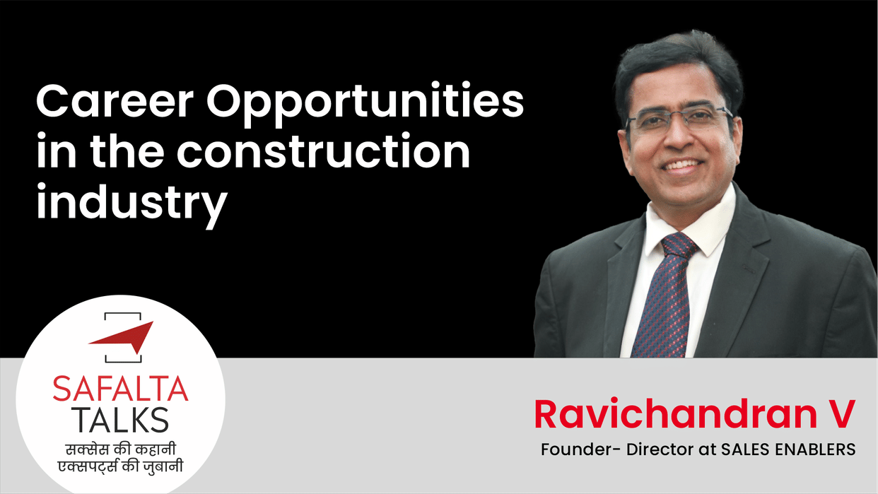 Safalta Talks: The capacity of the construction industry will increase rapidly in the coming 20 years: Ravi
