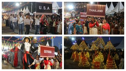 Kullu Dussehra Artists from 17 countries took out a cultural parade together on Mall Road watch the video