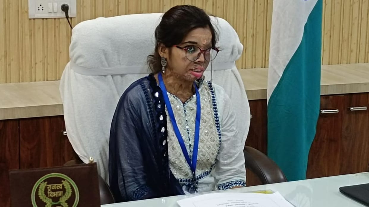Acid victim became DM for one day in mau reviewed crime against women said my dream join civil service