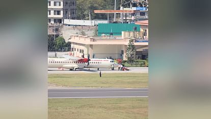 Air service started between Bhuntar-Jaipur, 72 seater aircraft welcomed with water cannon