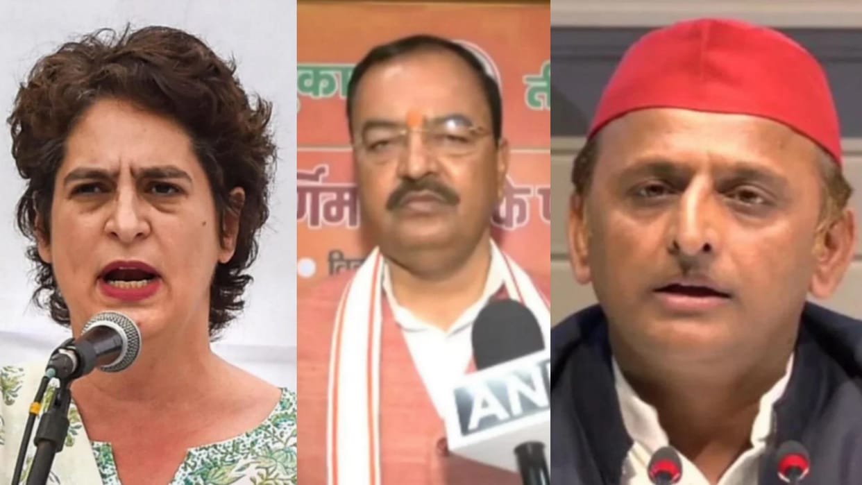 Priyanka Gandhi and Deputy CM Keshav Prasad and other politicians comment on violence in Bahraich.