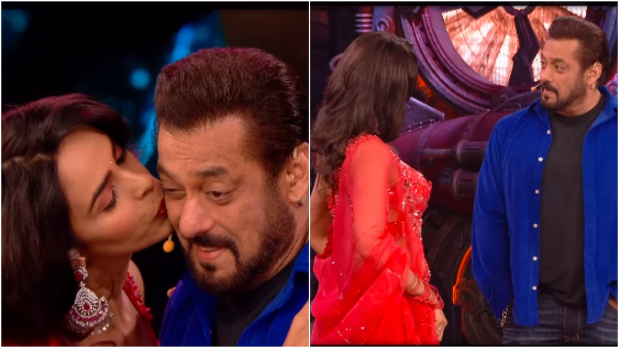 Mallika Sherawat kisses Salman Khan on the cheek in Bigg Boss 18 said aap meri ankho me aap mere dil me hain