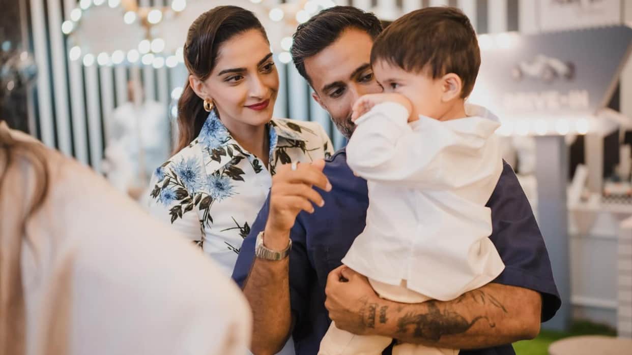 Sonam Kapoor shared her son vayu cute pictures husband anand ahuja said growin up quick
