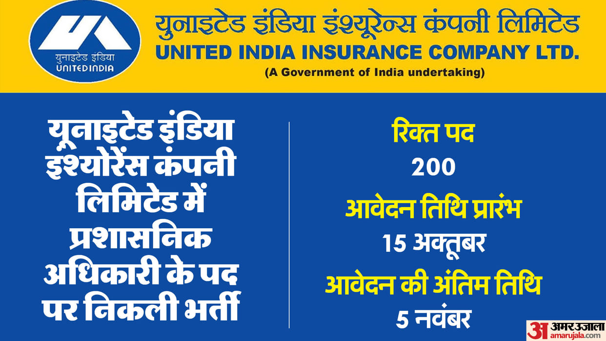 UIIC AO 2024 application starts from Oct 15, know the fees and vacancy details