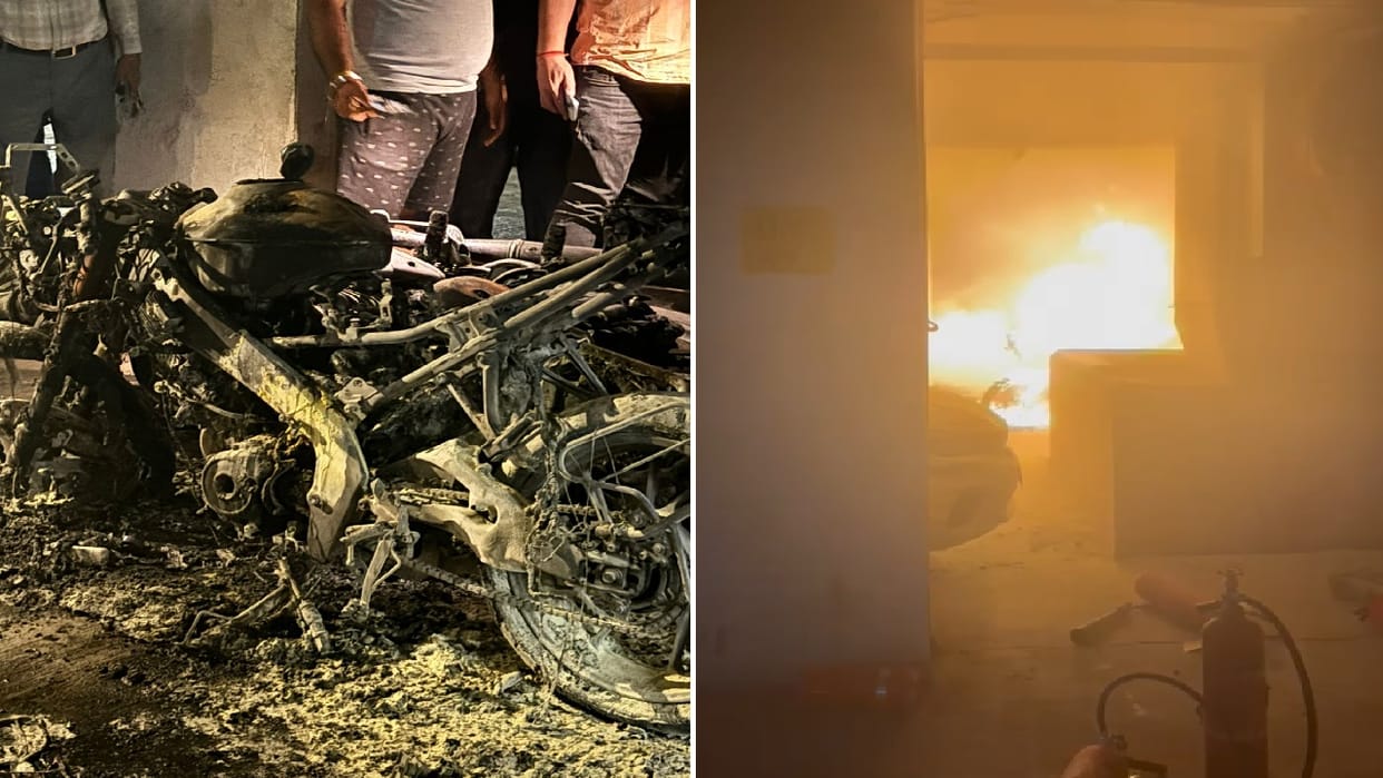 Fire broke out in the basement of Fusion Homes Society of Greater Noida