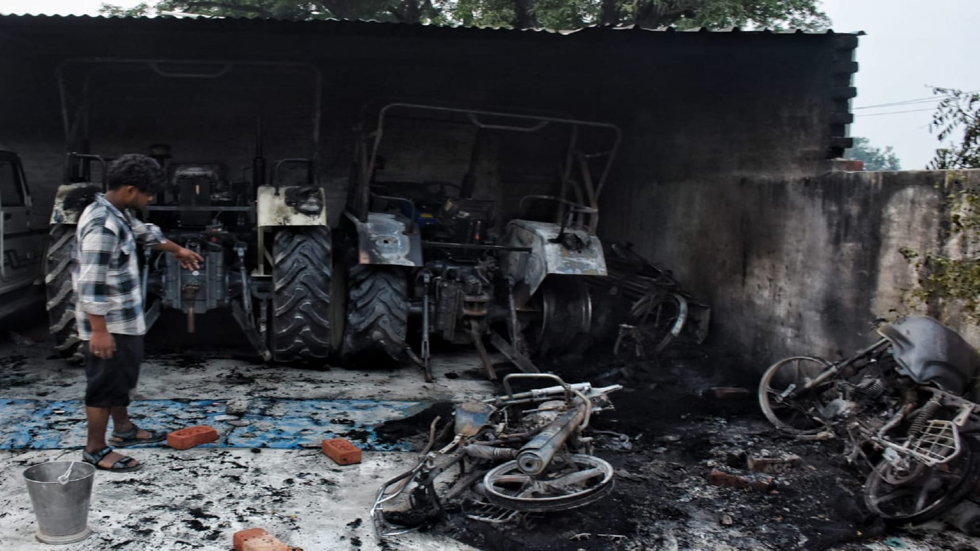 Bahraich violence Is it a conspiracy Questions raised on lathicharge See pictures