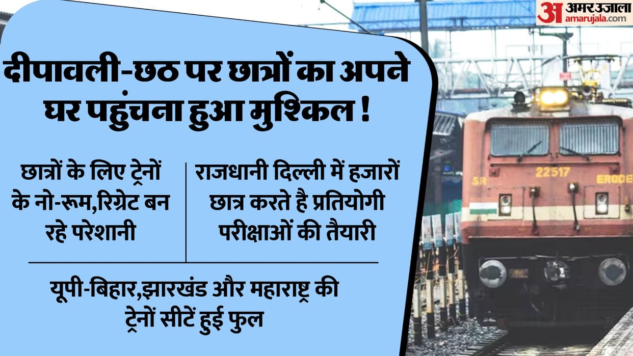 Most of the trains are already full, How will the students reach home on Diwali news updates