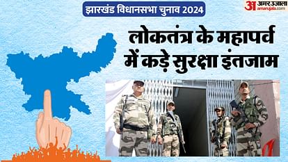 झारखंड विधानसभा चुनाव 2024 सुरक्षा व्यवस्था सीआरपीएफ बीएसएफ सीएपीएफ हजारों जवानों की तैनाती