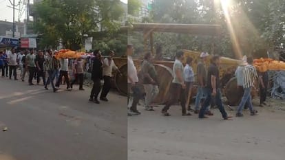 Kanpur accident, The bodies were taken out together, parents kept crying to see their children for last time