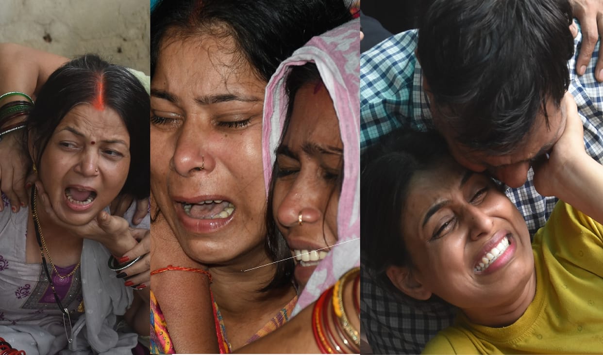 Kanpur Accident, Sanigawa in silence, Every eye is wet, every tongue talks about the horrifying scene