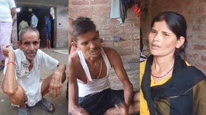 CM Yogi Adityanath meets to Ramgopal Mishra's family.