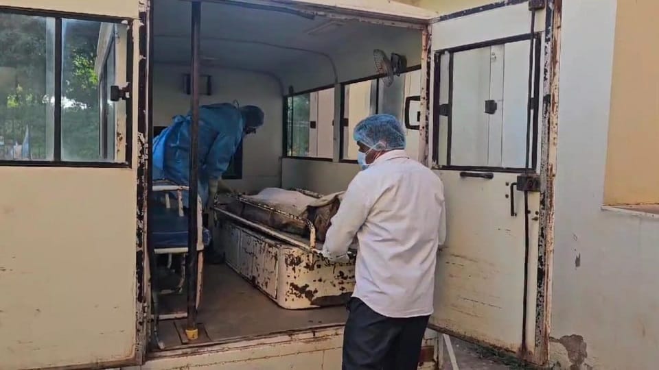 body of a female Naxalite is still kept in Mekaj the body was sent for postmortem after encounter in Jagdalpur