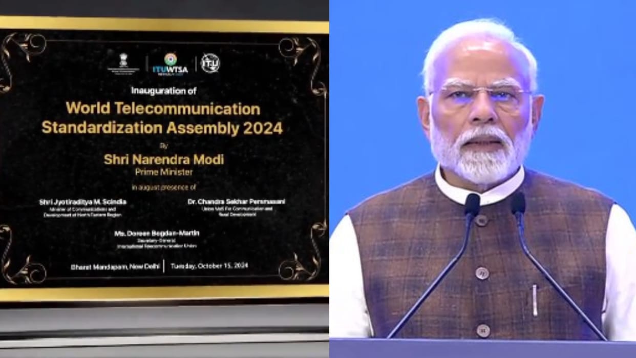 PM modi inaugurated the World Telecommunication Standardization Assembly at Bharat Mandapam