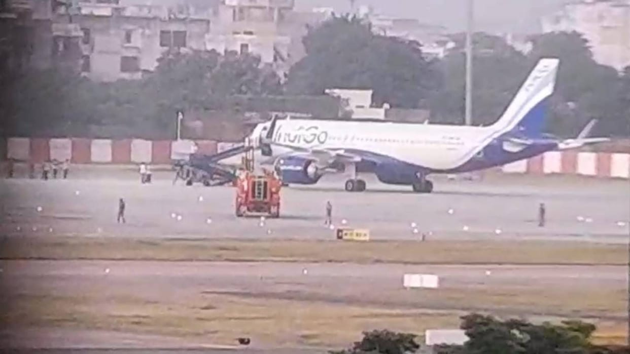 Varanasi Flight arrived three four hours late passengers upset two cancelled problems low visibility