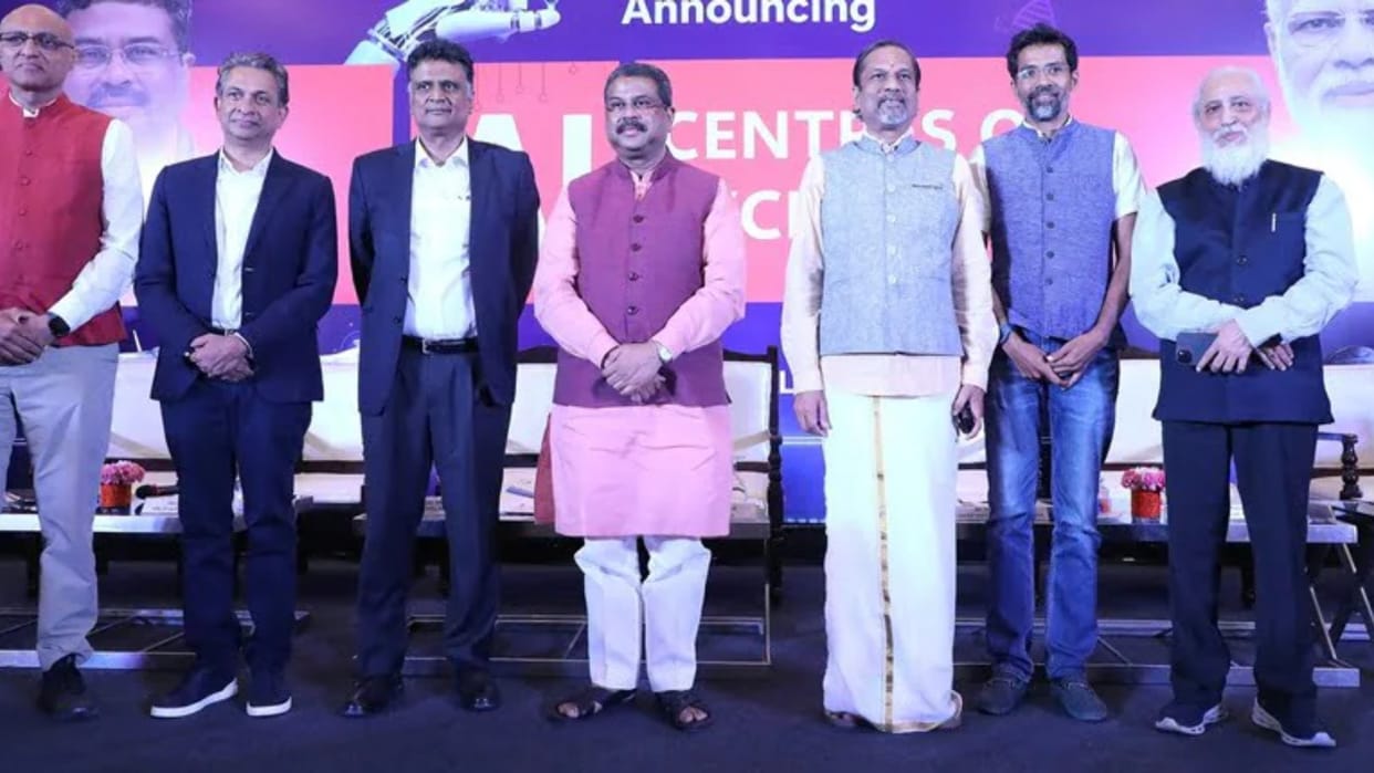 Dharmendra Pradhan launched 3 AI Centers of Excellence; will solve cancer, heart disease and food security