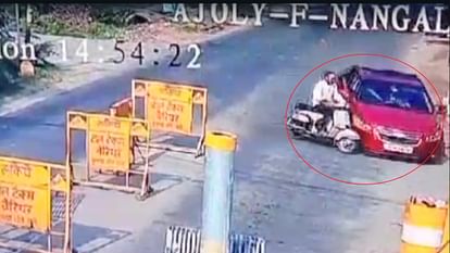 CCTV footage of the road accident at Ajouli toll post surfaced