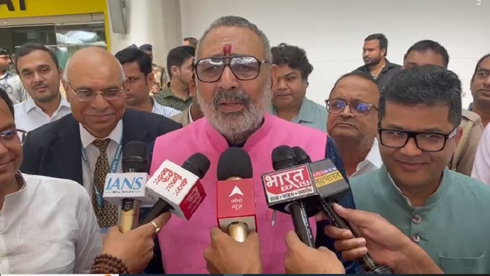 Giriraj Singh attacks opposition, speaks on Bahraich violencesta