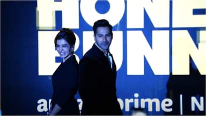 Varun Dhawan samantha ruth raj dk Sita Menon At The Trailer Launch Of Series Citadel Honey Bunny