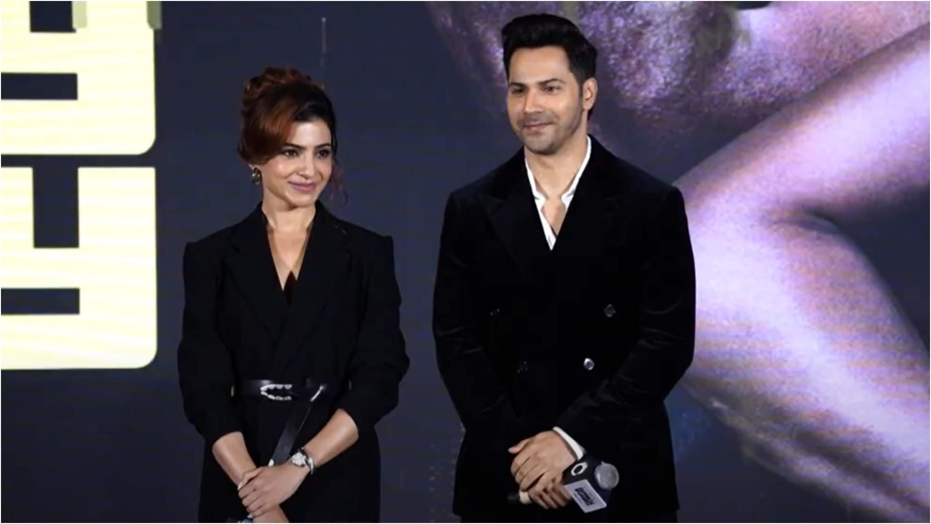 Varun Dhawan samantha ruth raj dk Sita Menon At The Trailer Launch Of Series Citadel Honey Bunny