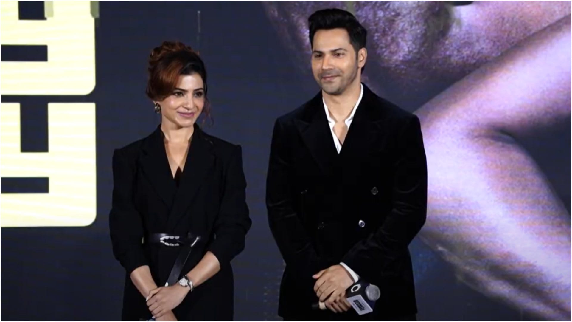 Varun Dhawan samantha ruth raj dk Sita Menon At The Trailer Launch Of Series Citadel Honey Bunny
