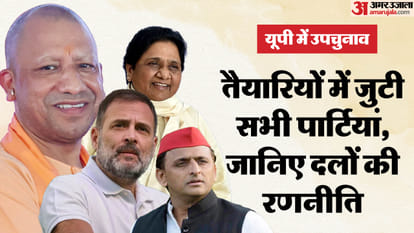 By-elections in UP: All four parties started their preparations, SP is at the forefront in declaring tickets,