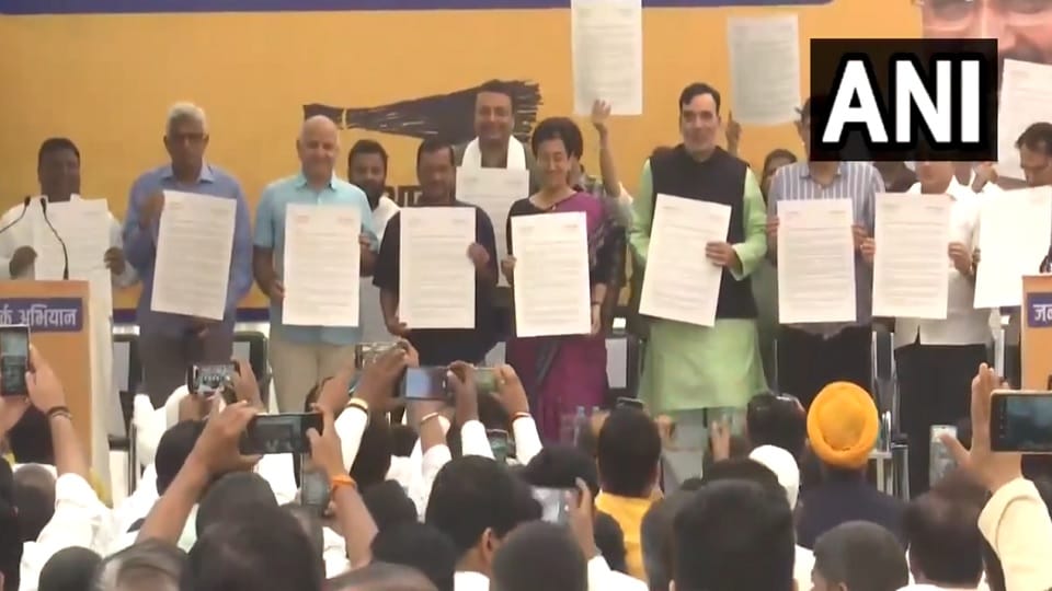 Arvind Kejriwal launches AAP's jan sampark abhiyan