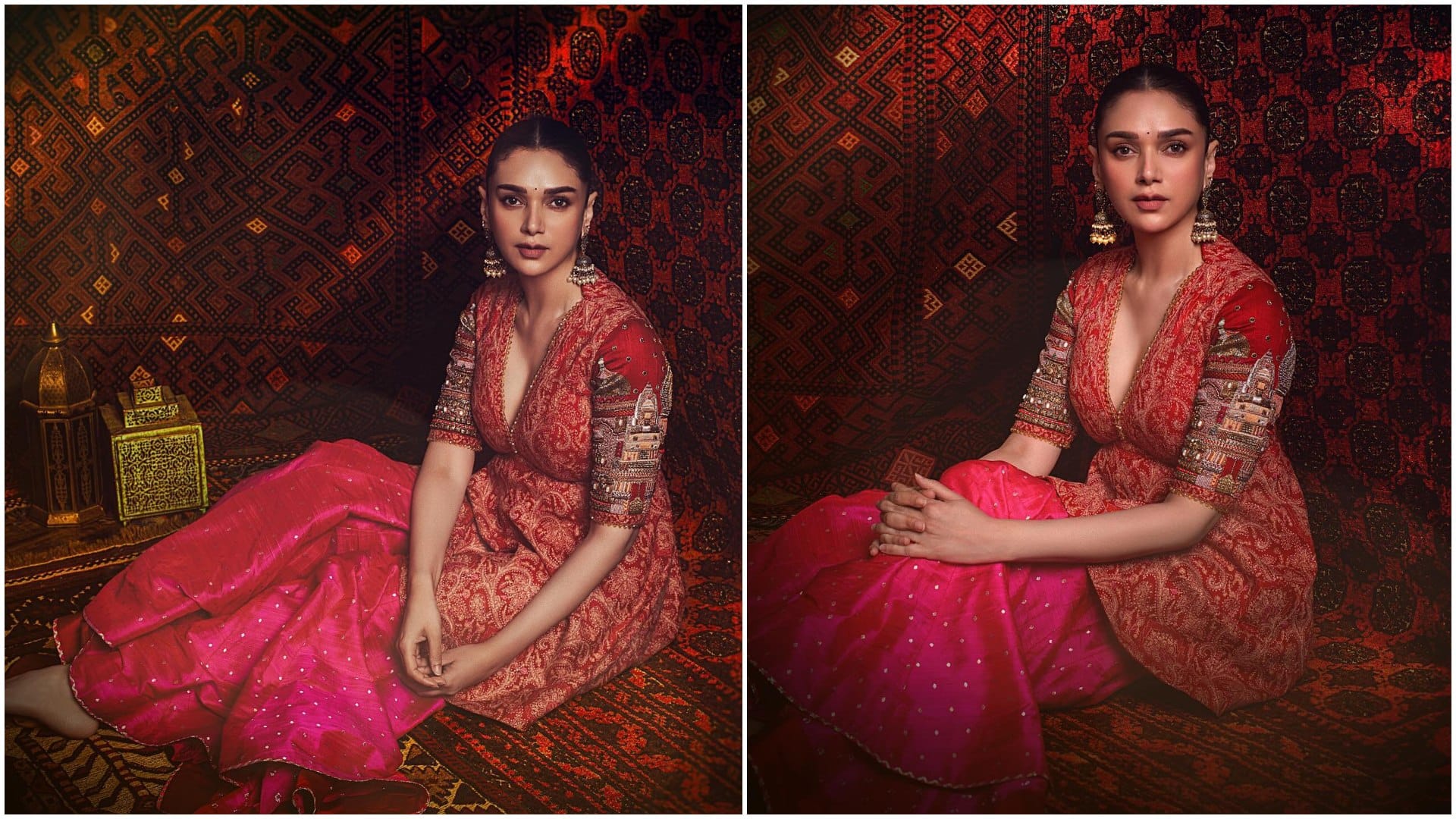 Karwa Chauth 2024 Suit Designs Inspired By Bollywood Actress Red Suit look