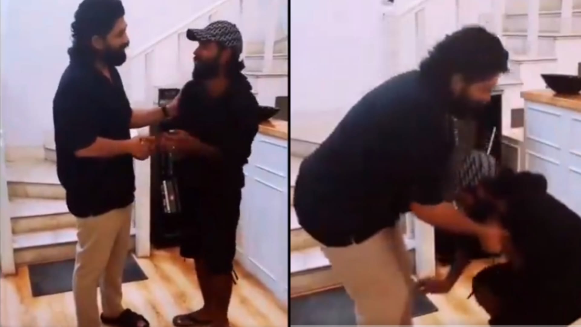Allu Arjun fan reaches Hyderabad to meet him by cycling from UP overwhelmed and touched actors feet