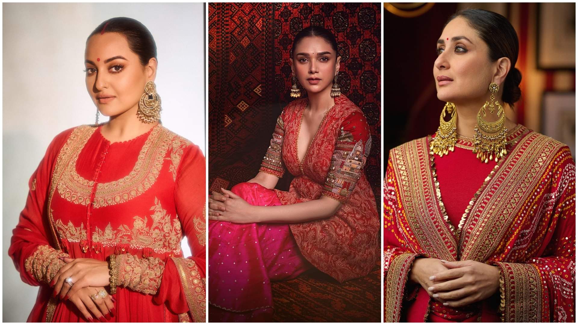 Karwa Chauth 2024 Suit Designs Inspired By Bollywood Actress Red Suit look