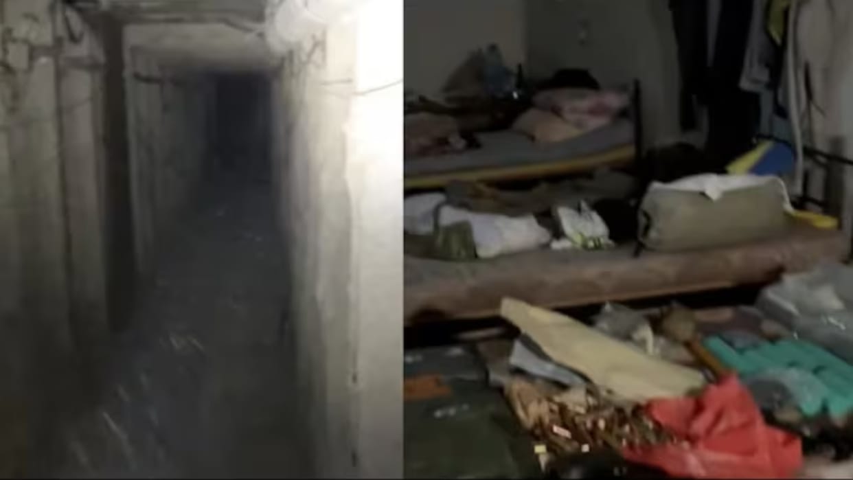 israel army saw hezbollah tunnel bunker under residential areas in lebanon