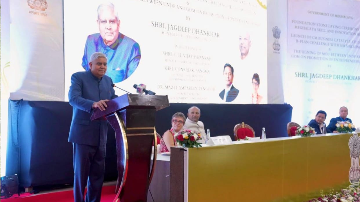 Vice President Jagdeep Dhankhar says that North-East is on the country's development radar
