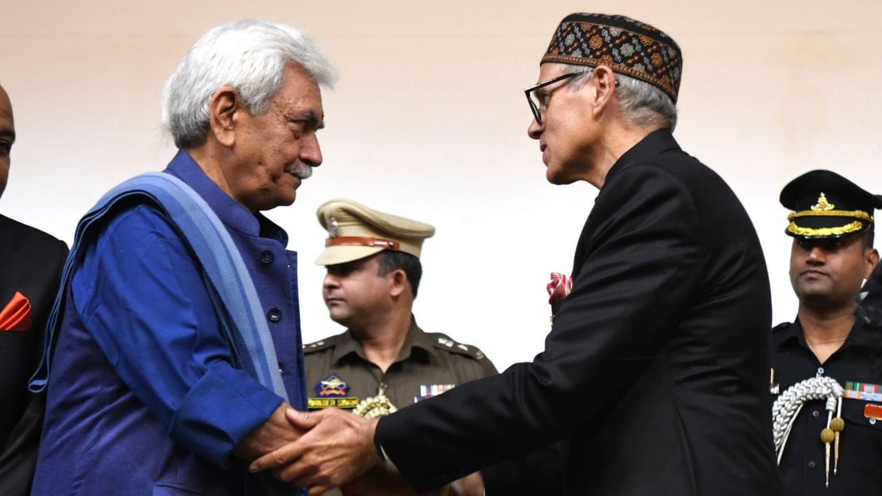 J&K Gets New Govt: Lieutenant Governor Manoj Sinha administered the oath of office to Omar Abdullah as Chief M