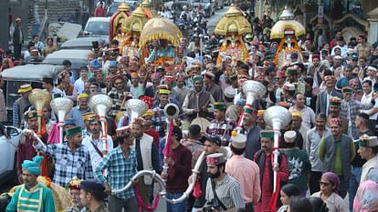 Kullu Dussehra Lord Narasimha procession was taken out in a royal style