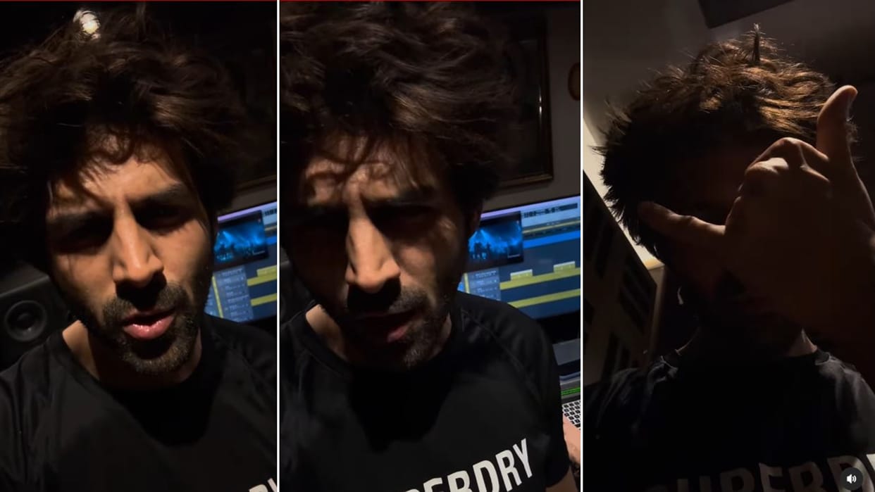 Bhool Bhulaiyaa 3 BTS Video of Title Track share by Kartik Aaryan Release Fans Reaction