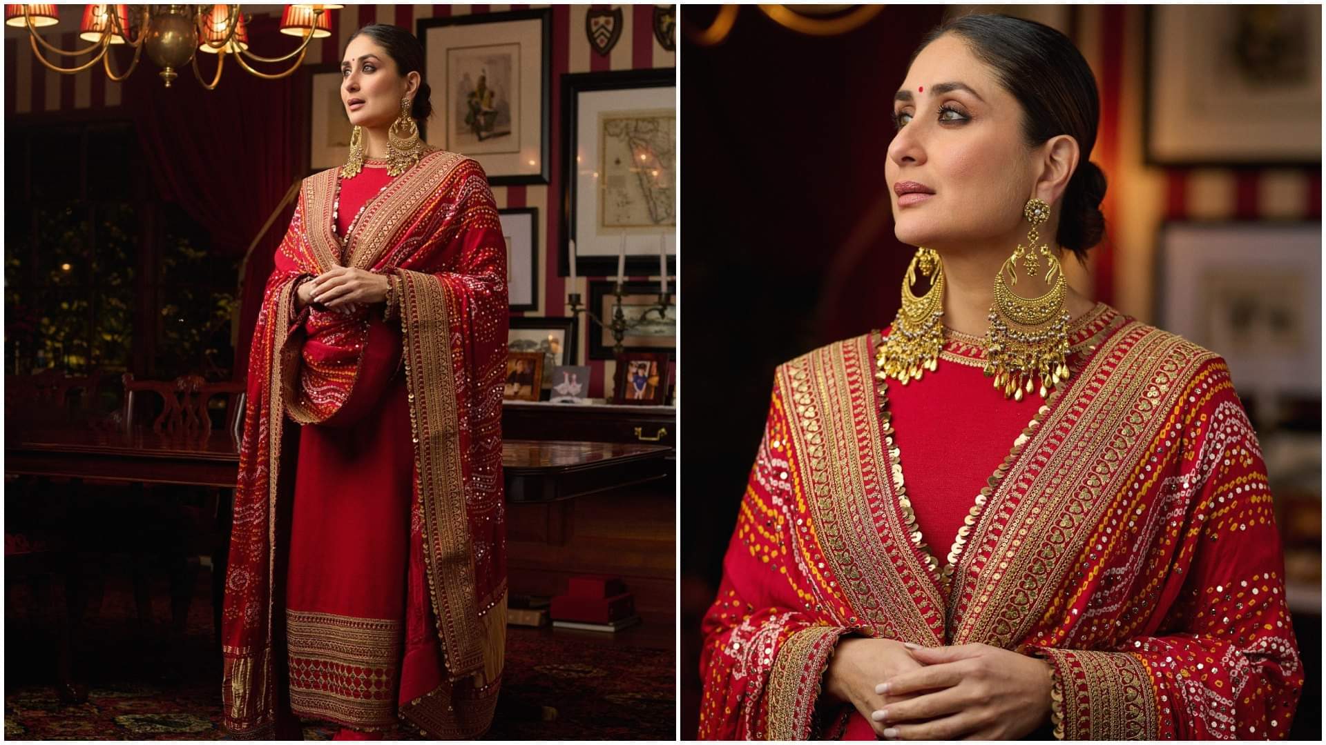 Karwa Chauth 2024 Suit Designs Inspired By Bollywood Actress Red Suit look