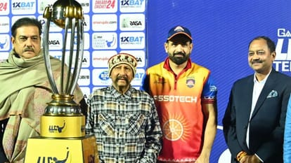 LLC T-10: New thrill of cricket in UP, LLC Ten-10 trophy unveiled, Ravi Shastri Syed Kirmani were present