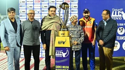 LLC T-10: New thrill of cricket in UP, LLC Ten-10 trophy unveiled, Ravi Shastri Syed Kirmani were present