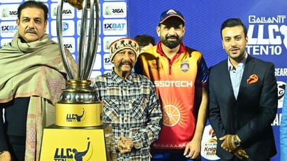 LLC T-10: New thrill of cricket in UP, LLC Ten-10 trophy unveiled, Ravi Shastri Syed Kirmani were present