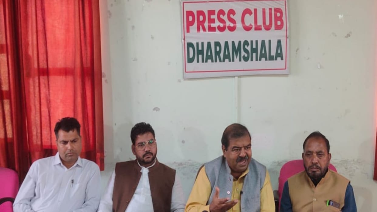 Press conference of National Convenor of Muslim Forum Mohammad Afzal in Dharamshala