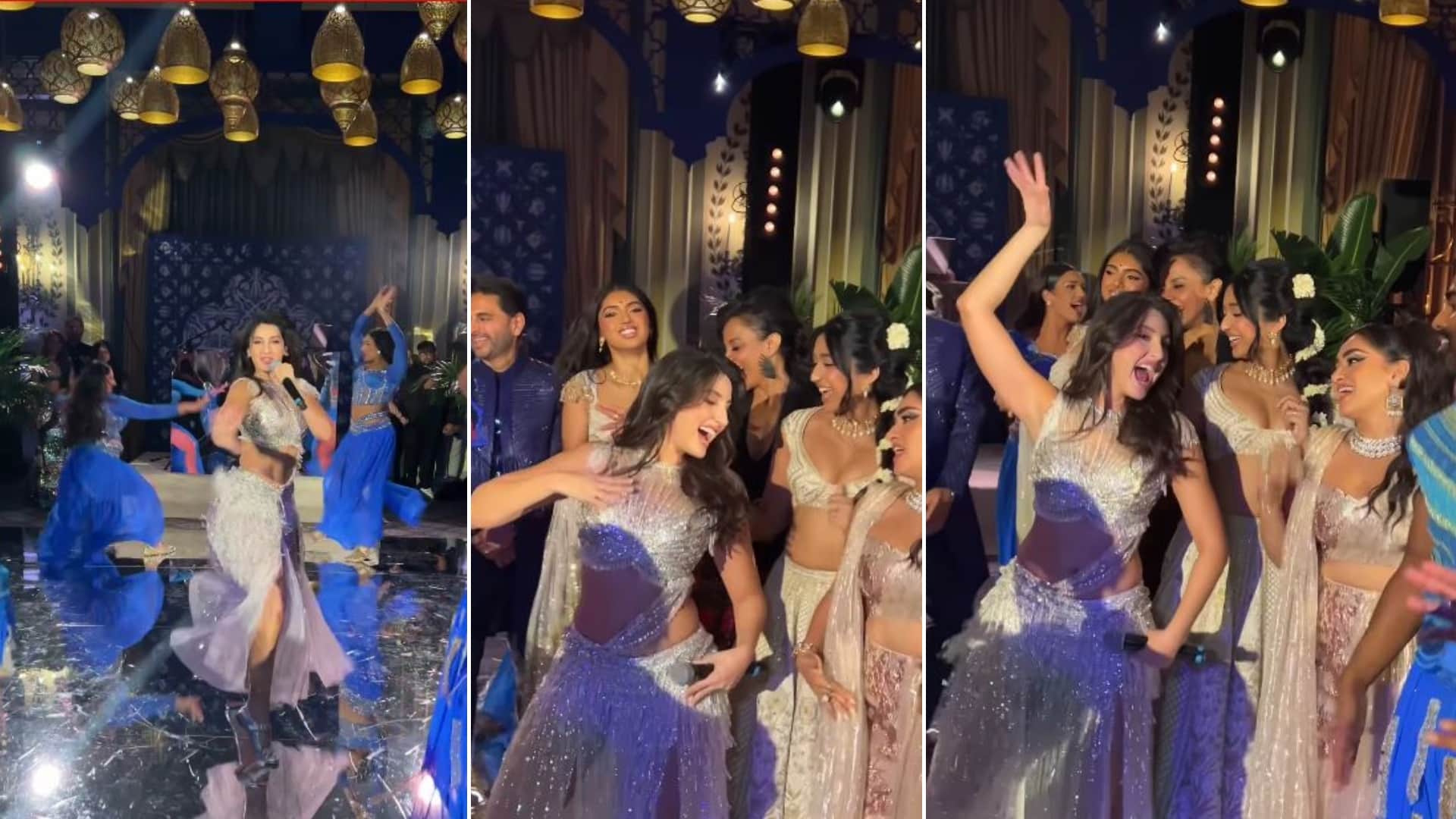 Nora Fatehi Hot Dance Moves NYC Diwali Party on her song Naach Meri Rani with Maitreyi Ramakrishnan and others