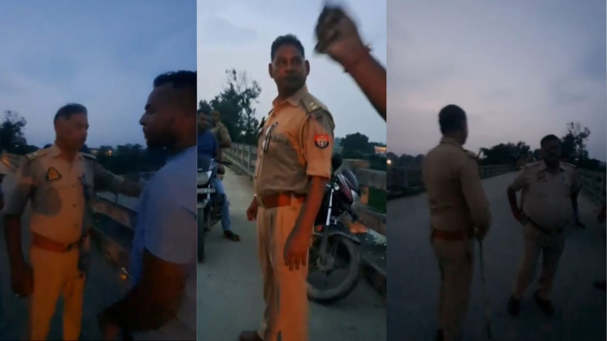 Video viral of police brutality during vehicle checking in ballia