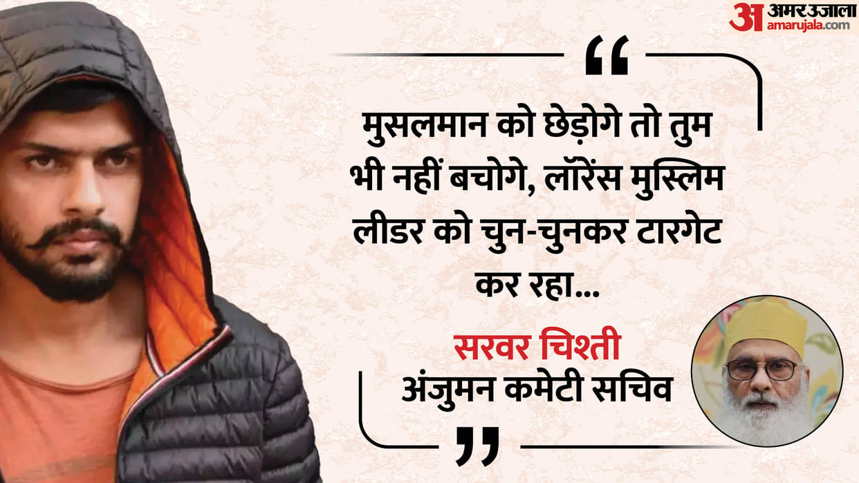 Rajasthan Lawrence Bishnoi takes contracts from jail kills prominent Muslims Statement by Sarwar Chishti
