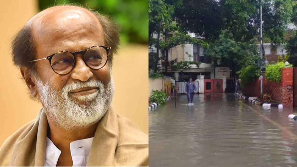 Rajinikanth Rs 35 crore Poes Garden residence filled with water amid heavy rains in Chennai video goes viral
