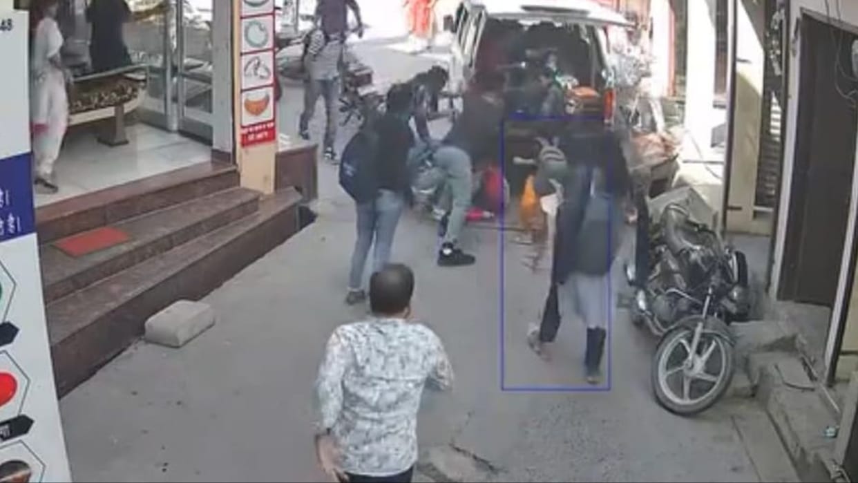 Haryana: School van ran upside down in Jind, two children injured after falling