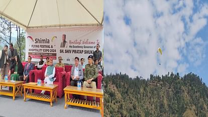 The thrill of paragliding in Shimla's Junga, the Governor inaugurated the flying festival