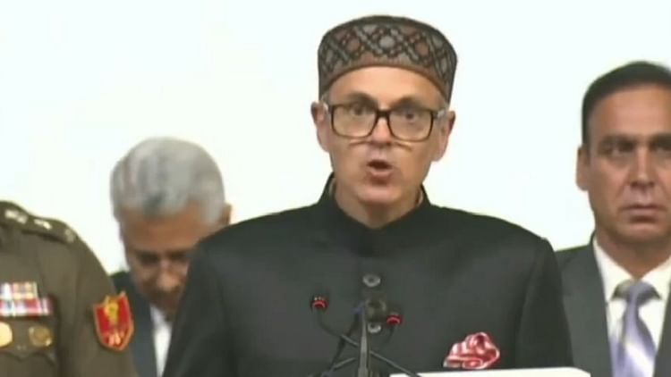 Jammu Kashmir Cm Omar Abdullah Oath Taking Ceremony Live Updates Jammu ...