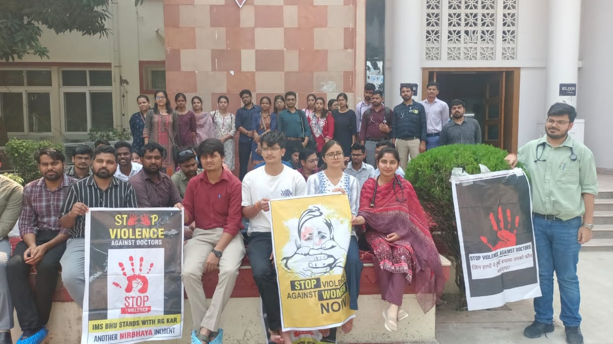 IMS BHU Residents strike continues for third day