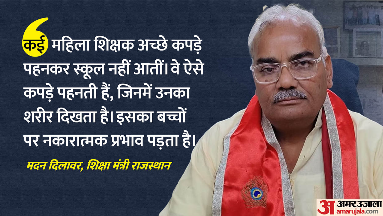 Rajasthan News Education Minister Dilawar Statement Over Teacher Inappropriate Clothes Creates Controversy